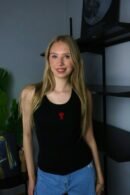 Ami majica bez rukava / Black / Red Logo
