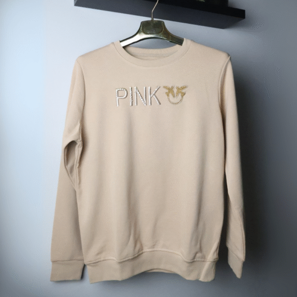 Pinko majice dugih rukava / Beige / Gold Logo
