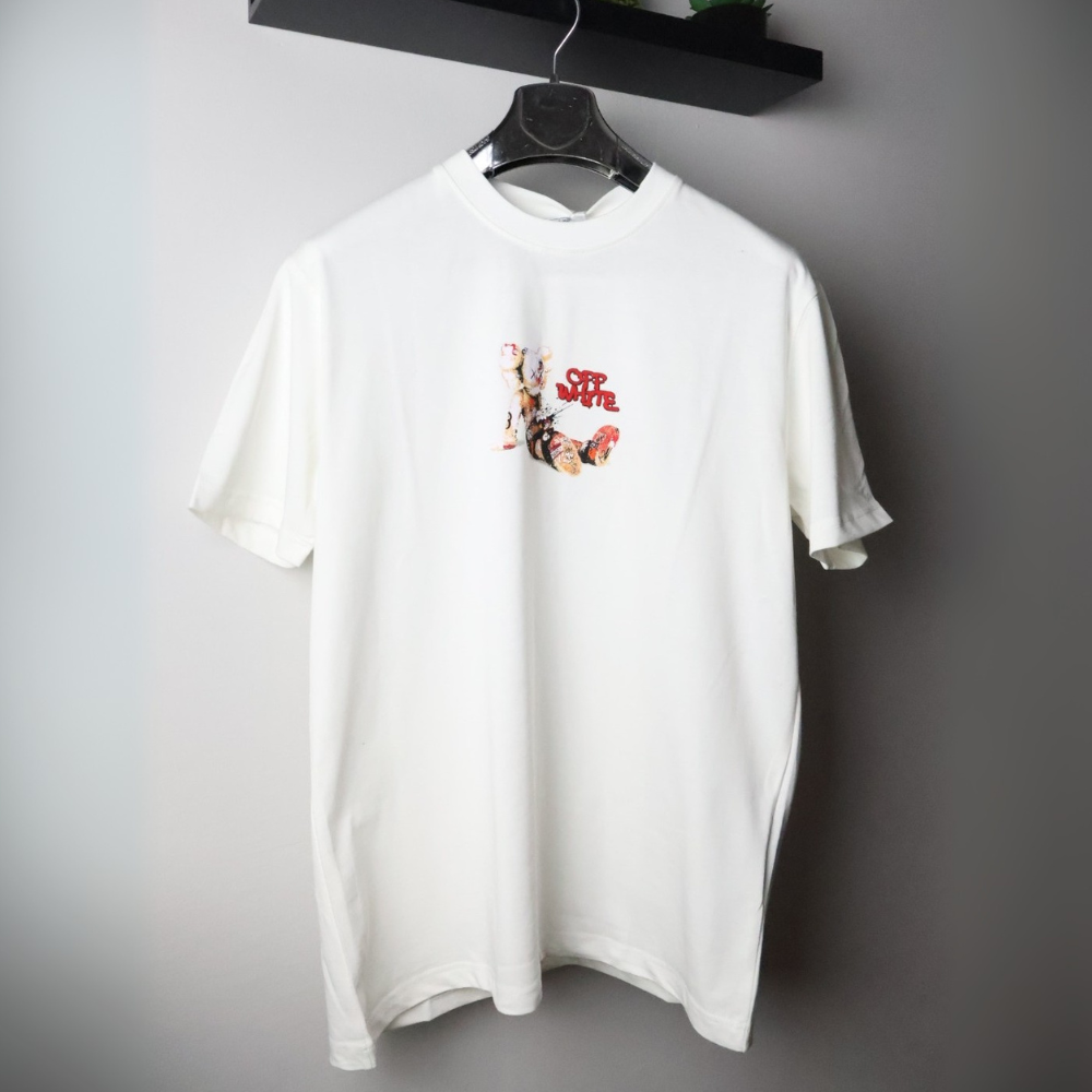 Majica Off-White kratki rukavi bijela KAWS