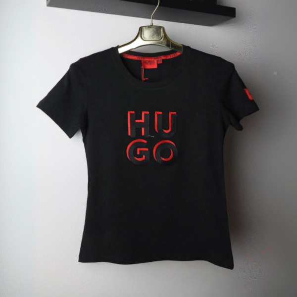 Hugo majica / Black / Red logo