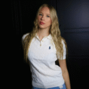 Ralph Lauren majica / white / collar / woolen