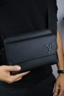Louis Vuitton Noir Leather Pilot Wearable Wallet