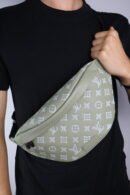 Louis Vuitton green white Bumbag