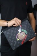 Louis Vuitton black cartoon logo bag