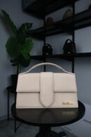 Jacquemus Soft Amber Leather Le Grand Bambino Structured Shoulder Bag