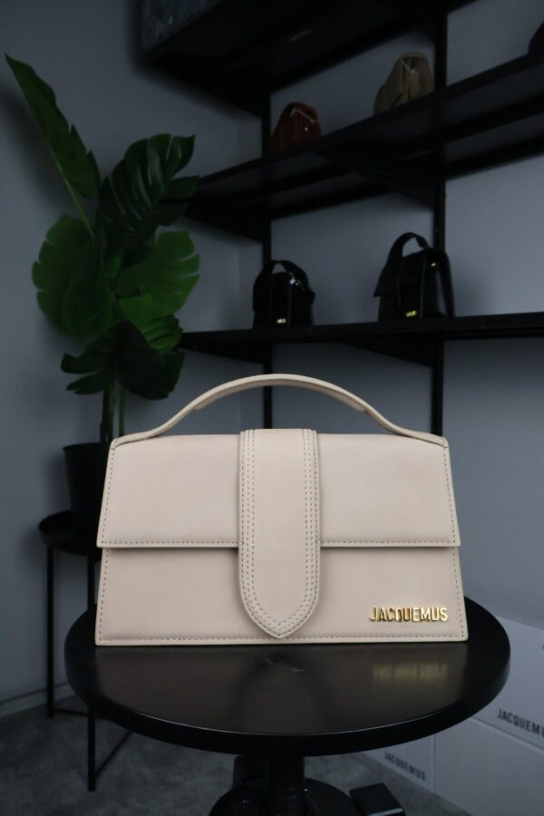 Jacquemus Soft Amber Leather Le Grand Bambino Structured Shoulder Bag - Slika 2