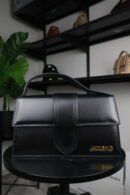 Jacquemus Black Leather Le Grand Bambino Structured Shoulder Bag