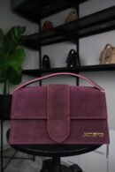 Jacquemus suede Class all-in-one shoulder crossbody bag red