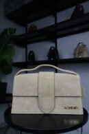 Jacquemus Le Grand Bambino Nubuck Crossbody Flap Bag