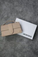 Jacquemus Soft Amber Leather Le Grand Bambino Structured Shoulder Bag