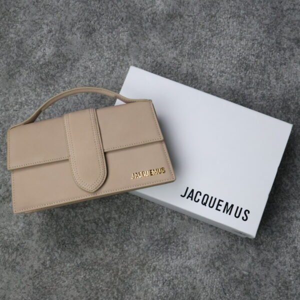 Jacquemus Soft Amber Leather Le Grand Bambino Structured Shoulder Bag