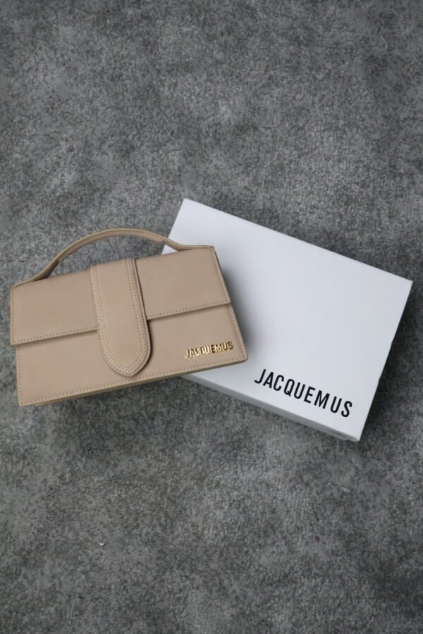 Jacquemus Soft Amber Leather Le Grand Bambino Structured Shoulder Bag - Slika 3