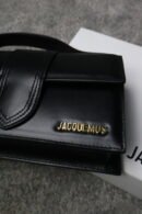 Jacquemus Black Leather Le Grand Bambino Structured Shoulder Bag