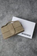 Jacquemus Le Grand Bambino Nubuck Crossbody Flap Bag