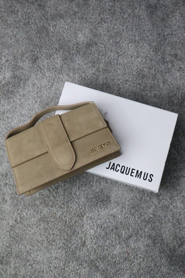 Jacquemus Le Grand Bambino Nubuck Crossbody Flap Bag - Slika 3