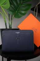 Hermes men's pouch bag, luxurious leather