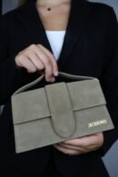 Jacquemus Le Grand Bambino Nubuck Crossbody Flap Bag