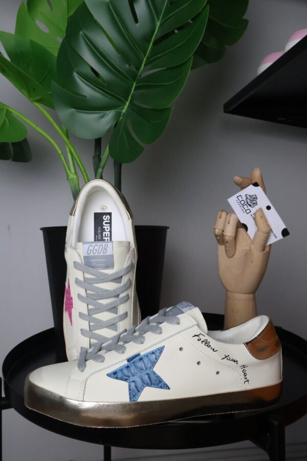 Golden Goose White/Pink Croc Leather Star/Pink Shinny - Slika 4