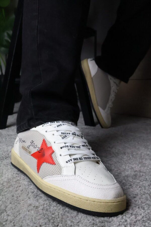 Golden Goose Red Star / White / Gold back - Slika 4