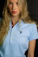 Ralph Lauren majica / Light blue / collar