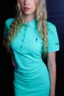 Ralph Lauren haljina / Light green / black logo