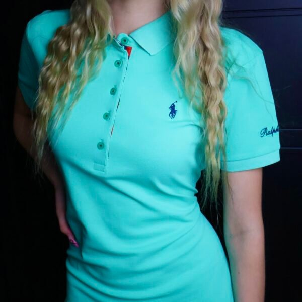 Ralph Lauren haljina / Light green / black logo