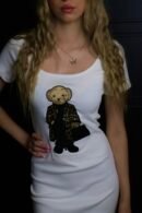 Ralph Lauren haljina / White / polo bear
