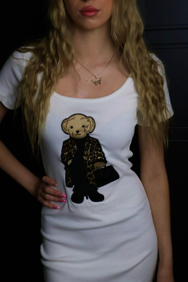 Ralph Lauren haljina / White / polo bear - Slika 3