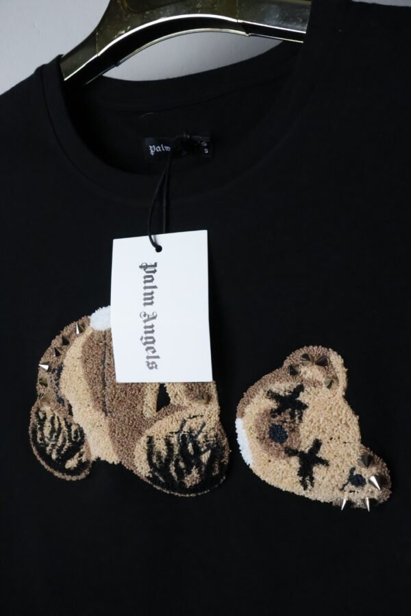 Palm Angels majica / Black / polo bear - Slika 4