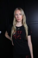 Hugo majica / Black / Red logo