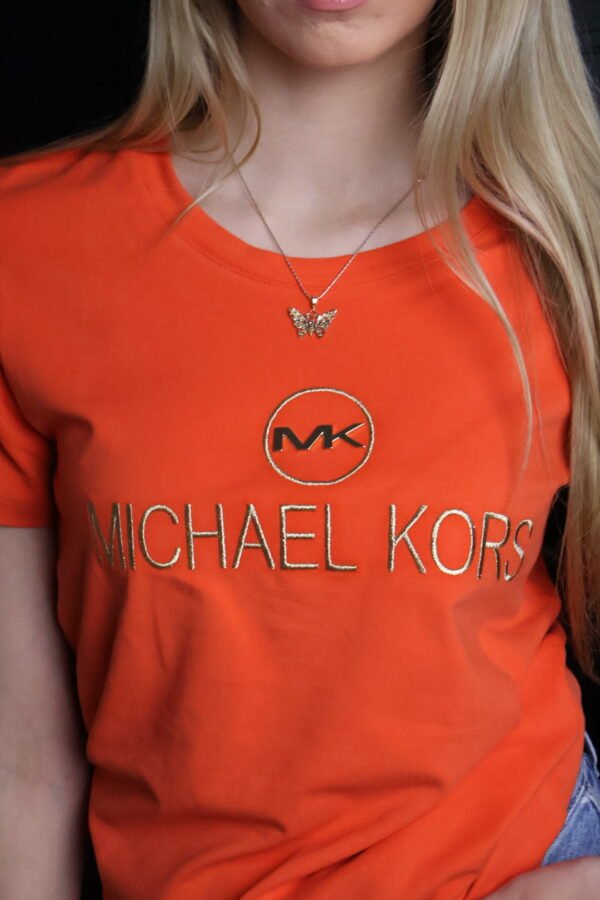 Michael Kors majica / Orange / Gold logo - Slika 3