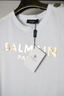 Balmain majica / White / Gold logo