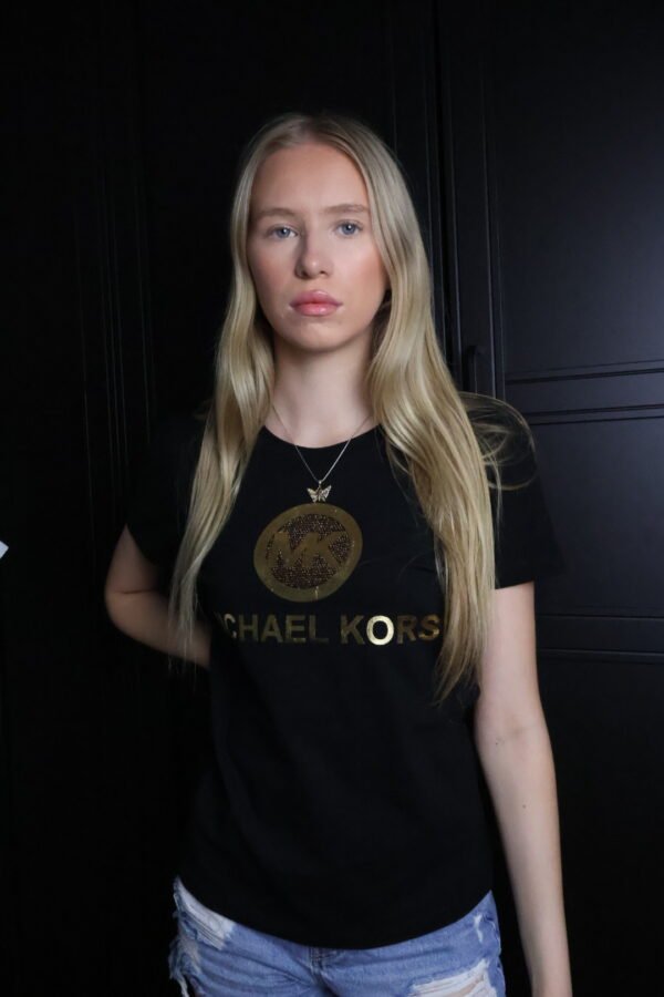 Michael Kors majica / Black / Gold logo - Slika 2