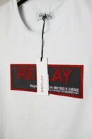 Replay majica / White / Red and black logo