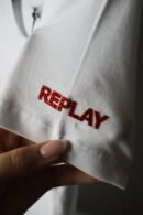 Replay majica / White / Red and black logo