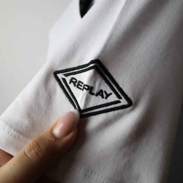 Replay majica / White / Black logo