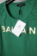 Balmain majica bez rukava / Green / Gold Logo