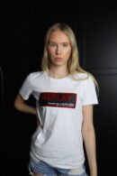 Replay majica / White / Red and black logo