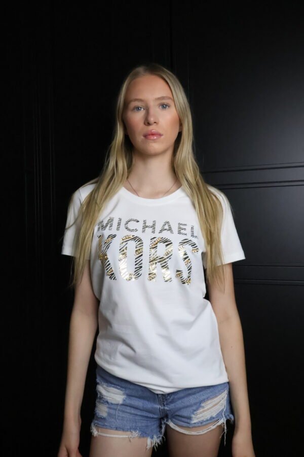 Michael Kors majica / White/ Gold logo - Slika 2
