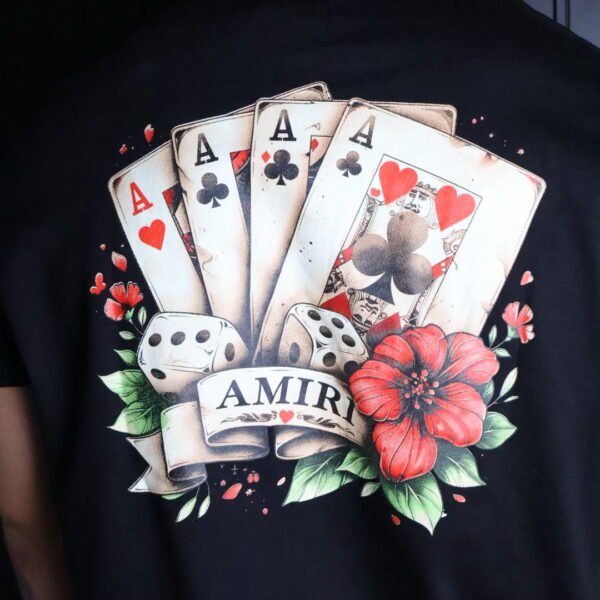 Majica Amiri kratki rukav crna