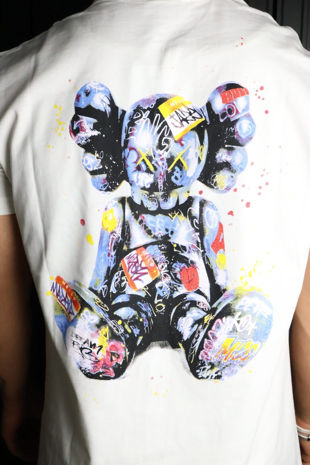 Majica Off-White kratki rukavi bijela KAWS - Slika 5