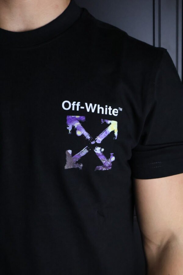 Majica Off-White kratki rukavi crna KAWS - Slika 3