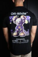 Majica Off-White kratki rukavi crna KAWS