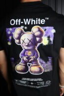 Majica Off-White kratki rukavi crna KAWS