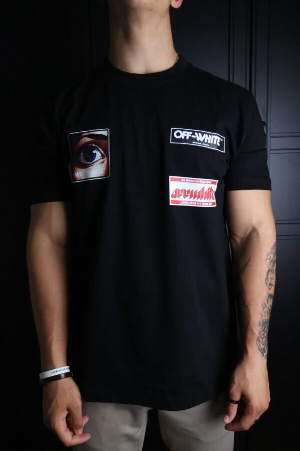 Majica Off-White kratki rukavi crn - Slika 2