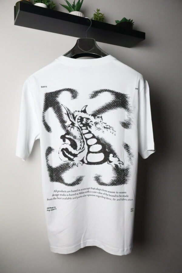 Majica Off-White kratki rukavi bijela - Slika 2