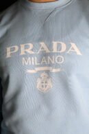 Majica Prada svijetloplava dugi rukavi