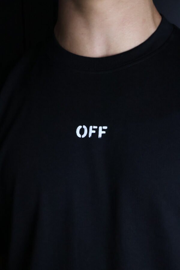 Majica Off-White kratki rukav crna - Slika 2