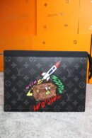 Louis Vuitton black cartoon logo bag