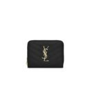 SAINT LAURENT – Cassandre matelassé compact wallet